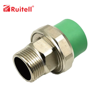 Raccords de tuyauterie en plastique souple carrés verts à sertir à chaud PPR, fournis directement par l'usine chinoise, marque Ruitell, certifiés CE