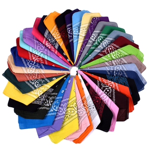 Nuova <span class=keywords><strong>Bandana</strong></span> Personalizzata Piccola Quadrata da <span class=keywords><strong>Donna</strong></span> in <span class=keywords><strong>Cotone</strong></span> 100% con Motivo a Fiore di Anacardio, Stile Hip Hop, Foulard, Fascia per Capelli, Ingrosso - Product Image 1