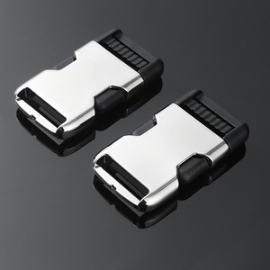 Side Release Buckle Zinc Alloy Silver <b>Black</b> Bag Accessories Durable For <b>Backpack</b> Waist Bag Shoulder Bag Luggage <b>School</b> Bag - Product Image 3