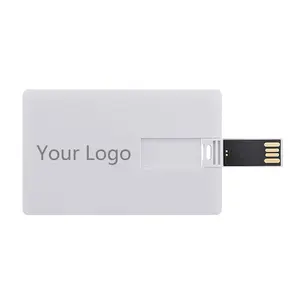 OEM boş usb depolama iş kredi kartı boyutu şekli flash bellek 4gb 16gb 64gb kredi kartı usb bellek çubuğu