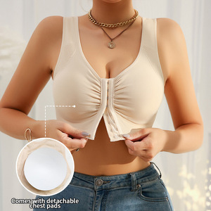 Comercio Electrónico Transfronterizo, Lencería Europea y Americana de Tallas Grandes para Mujer: <span class=keywords><strong>Sujetador</strong></span> <span class=keywords><strong>Push</strong></span>-<span class=keywords><strong>Up</strong></span> Antideslizante con Cierre Frontal - Product Image 2
