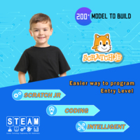 Kit Premium de Robot Inteligente Makerzoid 200 en 1, Kit de Programación Scratch Junior, Kit Educativo STEM para Niños de 6+ Años