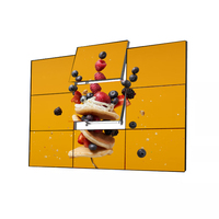 Écran mural vidéo LCD 3x3 2x2 55 pouces résolution 4K intérieur avec cadre de 0,88 mm Écran de moniteur LCD intérieur