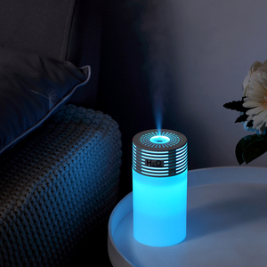 Humidificador de aire portátil con luz LED, minidifusor de aceites esenciales, 300ml, h2o, doble, usb, para coche, venta al por mayor - Product Image 1