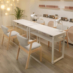 Meilleures Ventes : Table de <span class=keywords><strong>Manucure</strong></span> Professionnelle en Bois, Moderne et Minimaliste - Mobilier de Salon Écologique et Facile à Nettoyer <span class=keywords><strong>pour</strong></span> Chambre ou Usage Commercial - Product Image 2