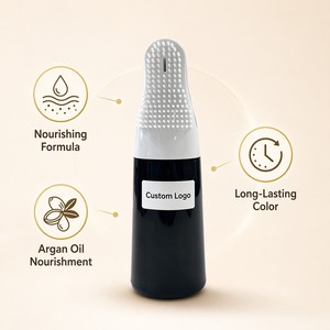 Tinte de Cabello en Crema Herbal Negro Jet OEM con Aplicador de Peine, Cobertura Instantánea de Canas - Product Image 1