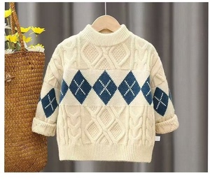 <span class=keywords><strong>Pull</strong></span>-over pour garçon, nouvelle version coréenne 2025, élégant, automne-hiver, version coréenne, haut <span class=keywords><strong>chaud</strong></span>, couche de base, grande taille pour garçons - Product Image 4