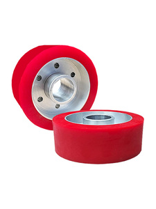 Roue en fonte de polyuréthane solide de prototypage rapide 4 ''5'' 6 ''8'' Roues d'entraînement enduites d'uréthane en caoutchouc Roue PU à charge robuste - Product Image 2