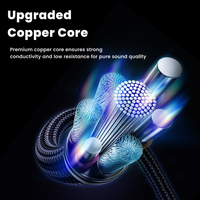 Adaptateur audio haute résolution Toocki HiFi femelle USB-C vers 3,5 mm et puce de décodage DAC avec connecteur plaqué or pour la musique à domicile