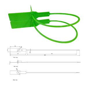 280mm có thể được tùy chỉnh con dấu nhựa an toàn cỡ trung bình với lồng kim loại, nhãn an toàn vận chuyển - Product Image 4