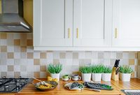 Gagang Kabinet Dapur Modern dari Baja Anti Karat dengan Finishing Brushed, Gagang Laci, Perlengkapan Kabinet