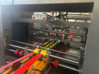 Máquina Automática para Hacer Cajas de Cartón, Plegadora y Encoladora, con Máquina de Empaquetado