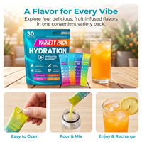 WELLBODY Poudre d'hydratation électrolytique sans sucre, boisson énergétique pré-entraînement vitaminée pour la nutrition sportive