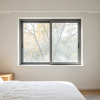 Ventana Corredera de Aluminio con Doble Acristalamiento, Aislante Acústico, Anticondensación, para Estudio, Precio de Fábrica