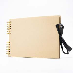 Set de Scrapbooking A4 con 40 Páginas Negras, Álbum de Fotos y Libro de Invitados para Bodas, Encuadernación en Espiral para Dibujos a Lápiz - Product Image 6