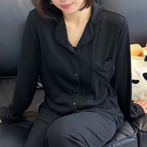 <span class=keywords><strong>Pigiama</strong></span> da <span class=keywords><strong>Donna</strong></span> in <span class=keywords><strong>Cotone</strong></span> Modal, Set Primaverile per Casa, Morbido, Tinta Unita, Lunghezza Intera, Super Elastico e Liscio - Product Image 4