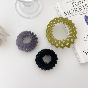 Colorful <strong>Bird</strong> <strong>Nest</strong> Round Shape Retractable <strong>Hair</strong> <strong>Clip</strong> Flocking <strong>Hair</strong> Claw <strong>Clips</strong> for Women - Product Image 3
