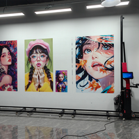 Impresora de Pared de Inyección de Tinta UV Ricoh DX7 para Exteriores, Resistente al Agua, Máquina de Pintura 3D para Sistema de Tinta CMYK + W