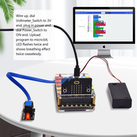 Kit de Inicio Súper Fácil de Programar Keyestudio STEM Education Microbit EASY PLUG para BBC Micro Bit con Placa Microbit