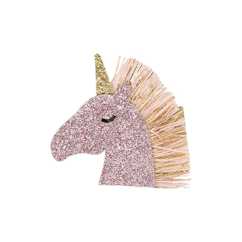 Mc1188 pink purple unicorn hairpin