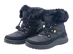 YL529 Vente en gros de bottes d'hiver pour femmes, bottes de neige <span class=keywords><strong>noires</strong></span> de haute qualité, chaudes et élégantes, pour l'extérieur, avec fourrure - Product Image 3