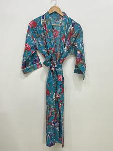 Cotton <b>Long</b> <b>Kimono</b> Free Size loose and comfy to fit any size 50 Inches Approx Supplier from India - Product Image 5