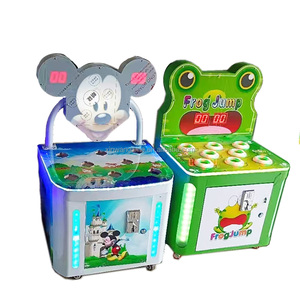 Gioco Arcade Acchiappa la Talpa a Gettoni per Bambini con Martello e Rilascio Ticket Frog Jump - Product Image 3
