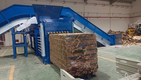 Presse à balles hydraulique robuste 200T avec commande PLC pour le recyclage des déchets plastiques, bouteilles PET, vêtements usagés et carton