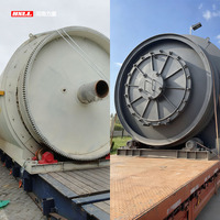 Machine de pyrolyse intermittent pour la transformation des pneus usagés, des déchets solides urbains et des déchets plastiques en huile combustible, avec un processus d'économie d'énergie