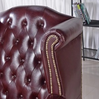 Fauteuil individuel en cuir véritable de style américain, fauteuil de bureau, de salon, de café, chaise tigre, fauteuil inclinable de chambre à coucher, mobilier de maison