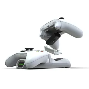 Honcam 2 adet 1200Mah NI-MH şarj edilebilir pil paketi serisi X S denetleyici çifte şarj makinesi istasyonu yerleştirme Xbox One serisi
