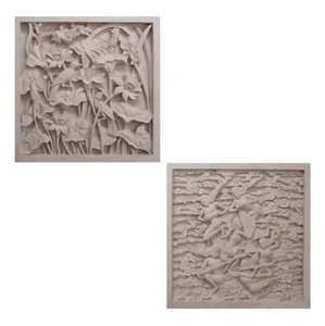 Modern Marble Limestone Wall Relief Custom Design Handmade Carved 3D Sculpture Outdoor Villa Home Decor Art - Product Image 6