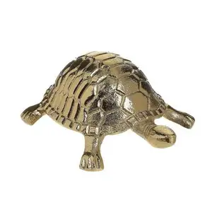 Schildpad Goud Polyresin Ornament Home Deco 13.5Cm X 9.5Cm X 5.5Cm