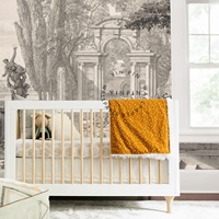 Papier peint mural personnalisé imperméable vintage, architecture de jardin, sculpture, arbre, pavillon, paysage de jardin italien