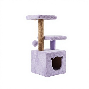 High-quality Amistar Violet Tenderness Classic Jute <b>Cat</b> <b>Tree</b> for <b>Cats</b> of All Breeds and Sizes - Product Image 1