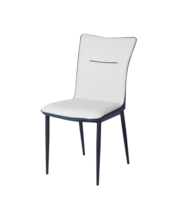 Chaise de salle à manger moderne en cuir véritable gris tissé gris italien pour salle à manger en acier inoxydable véritable blanc PU échantillon gratuit
