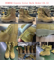 Bottes de randonnée Gobi ZYF en daim naturel anti-déchirure, deux couleurs, semelle en caoutchouc, style combat Belleville pour l'extérieur HSM056
