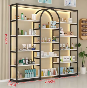 Exhibidor Moderno y Vitrina de Pared para Maquillaje para Tiendas Minoristas de Maquillaje, Barberías y Salones de Belleza - Product Image 3