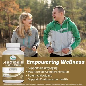 แคปซูล L-เออร์โกธิโอไนน์ EGT แบบ OEM/ODM อาหารเสริมเพื่อความอ่อนเยาว์ อาจช่วยยกระดับอายุยืนและชะลอวัยอย่างมีสุขภาพดี - Product Image 5