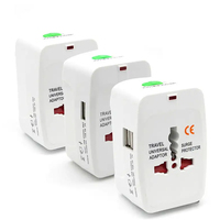 Adaptador de Corriente Universal de Viaje, Nuevo, Portátil, Internacional, para EE. UU., Reino Unido, UE, AU, Enchufe Inteligente con Múltiples Puertos USB para Laptop LED DC
