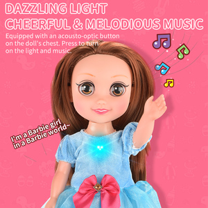 Nouvelle Arrivée Attachants <span class=keywords><strong>Princesse</strong></span> Fée <span class=keywords><strong>Poupée</strong></span> B/o 14 Pouces Peu de Musique Princesses <span class=keywords><strong>Poupée</strong></span> Jouet Avec La Lumière Pour Fille - Product Image 4