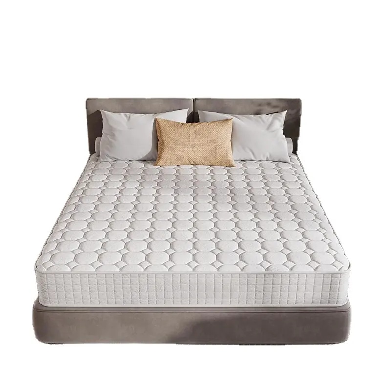 Foshan Goedkope King Queen Enkele Tweepersoons Bed Hotelmatras In Doos Traagschuim Natuurlijke Latex 5 Zone Pocket Springmatras