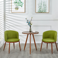 Chaise de salle à manger portable en velours capitonnée moderne pour la maison et les restaurants