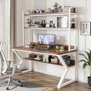 Gamer bàn nghiên cứu máy tính bàn với kệ sách - Product Image 6