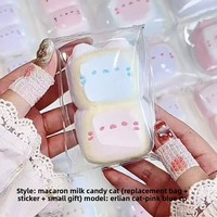 Candy Cat Squeeze Mochi Squishies en forme d'aliments, texture crémeuse et juteuse, effet éclatant, sensation crémeuse faite maison, anti-stress