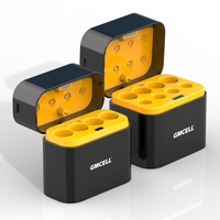 Cargador de Baterías de Litio AA GMCELL de 4 Ranuras y 5V, Caja Inteligente para Baterías AA Recargables
