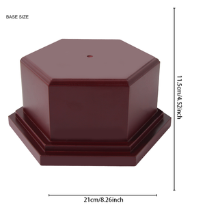 Precio al por mayor, buen precio, <span class=keywords><strong>Base</strong></span> de trofeo, <span class=keywords><strong>Base</strong></span> roja <span class=keywords><strong>Hexagonal</strong></span>, <span class=keywords><strong>Base</strong></span> de trofeo de madera, accesorio para accesorios de trofeo de competición - Product Image 6