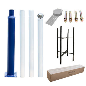 <span class=keywords><strong>Poteau</strong></span> d'éclairage public en acier <span class=keywords><strong>galvanisé</strong></span> <span class=keywords><strong>2m</strong></span> 2,5m 3m Personnalisable Allée Parking Terrain de basket-ball Mât d'éclairage élevé - Product Image 1