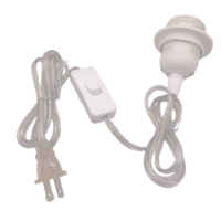 E26 E27 Douille de lampe suspendue Interrupteur marche-arrêt Prise de câble 1.5M pour plafonniers