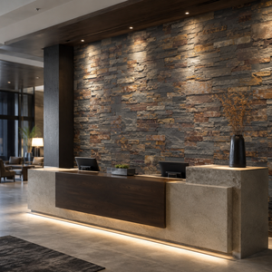 Exterior Wall Cladding <b>Stone</b> Veneer Rusty Slate Natural Slate Culture <b>Stone</b> - Product Image 6